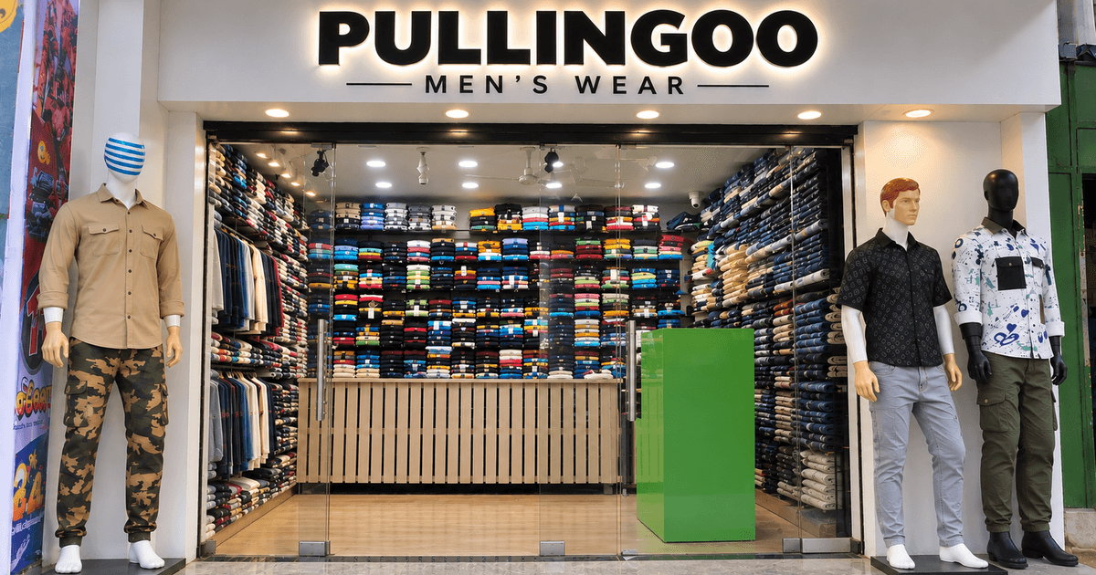 Pullingoo Men's Wear Shop Front in Tirupattur